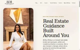 Brittny McKay Real Estate website