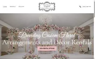 Crystal Floral & Events Decor website