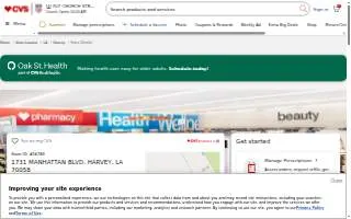 CVS Pharmacy of Harvey website