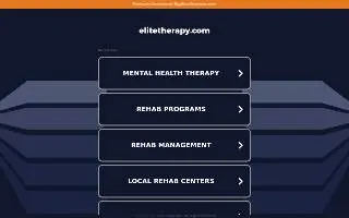Elite Therapy of Harvey website