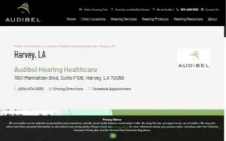Hearing Health Care of Louisiana website