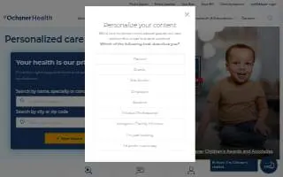 Ochsner Therapy & Wellness - Belle Meade website