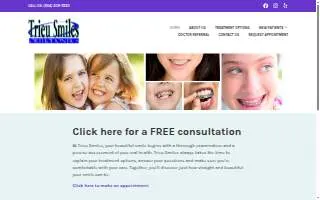 Trieu Smiles Orthodontics of Harvey website