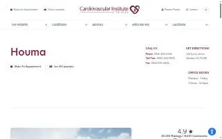 CIS: Cardiovascular Institute of the South website