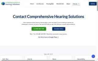 Comprehensive Hearing Solutions of Houma website