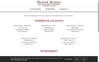 Mockler Beverage - Houma website