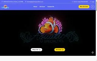 Aquatic Specialties website