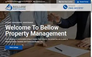 Bellow Property Management, LLC of Kenner website