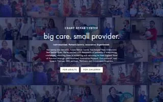 Crane Rehab Center- Pediatrics of Kenner website