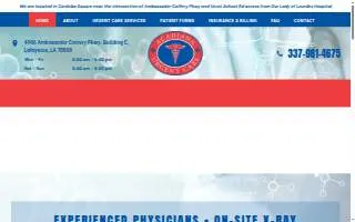 Acadiana Urgent Care Center website