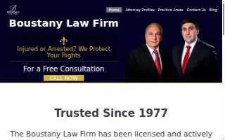Boustany Law Firm website