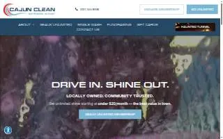Cajun Clean Express Wash website