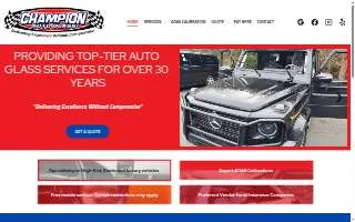 Champion Auto Glass of Lafayette website