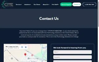 Cite Technology Solutions website
