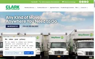 Clark Moving Specialists of Lafayette website