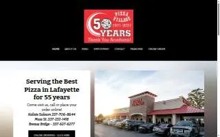 Pizza Village website