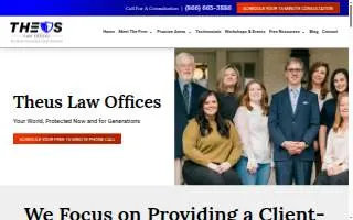 Theus Law Offices of Lafayette website