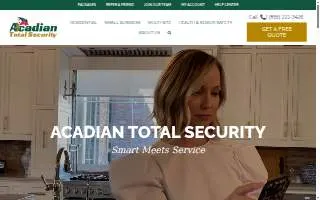 Acadian Total Security of Lafayette website