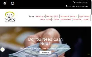 CC's Pawn Superstore and Gold website