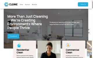 Classy Cleaning website
