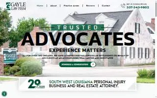 Gayle Law Firm/Tom Gayle website