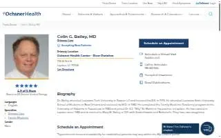 Colin G. Bailey, MD website