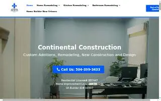 Continental Construction website