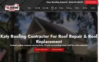 All Around Roofing, LLC website