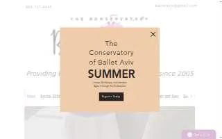 Conservatory of Ballet Aviv website