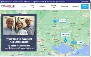 Hearing Aid Specialists website