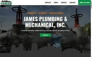 James Plumbing, Inc. website