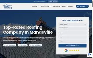 Relax Roofing website