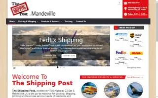 The Shipping Post - Mandeville website