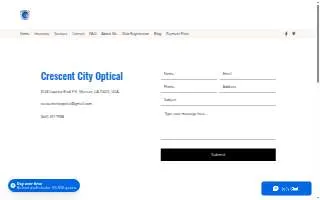 Crescent City Optical of Marrero website