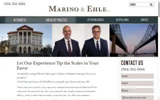 Marino & Ehle, LLC of Marrero website