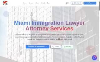 Rapid Immigration Solutions website