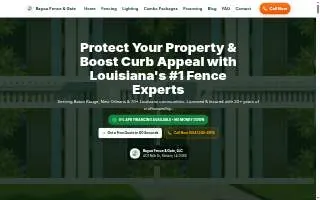 Bayou Fence & Gate, LLC website