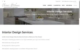 Classic Kitchens - Kitchen & Bath Design Studio website