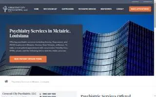 Crescent City Psychiatric, LLC of Metairie website