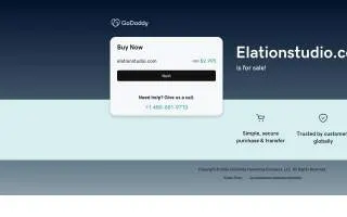 Elation Entertainment Studio website