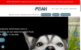 Metairie Small Animal Hospital website
