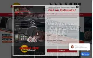 Mobile One Auto Sound, Inc. website