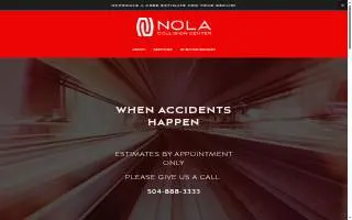 NOLA Collision Center website