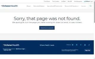 Ochsner Urgent Care & Occupational Health - Metairie website