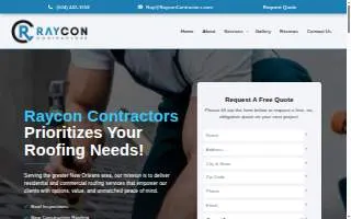 Raycon Contractors website