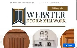 Webster Door & Millwork website