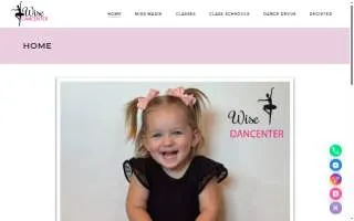 Wise Dancenter website