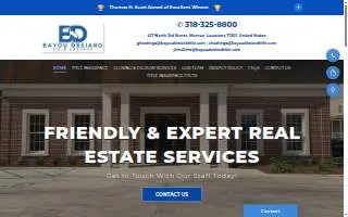 Bayou DeSiard Title Company website