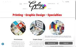 Cooley Printers website
