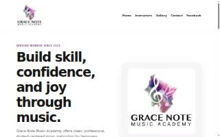 GraceNote Music Academy of Monroe website